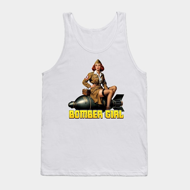 BOMBERGIRL Tank Top by Rawlifegraphic